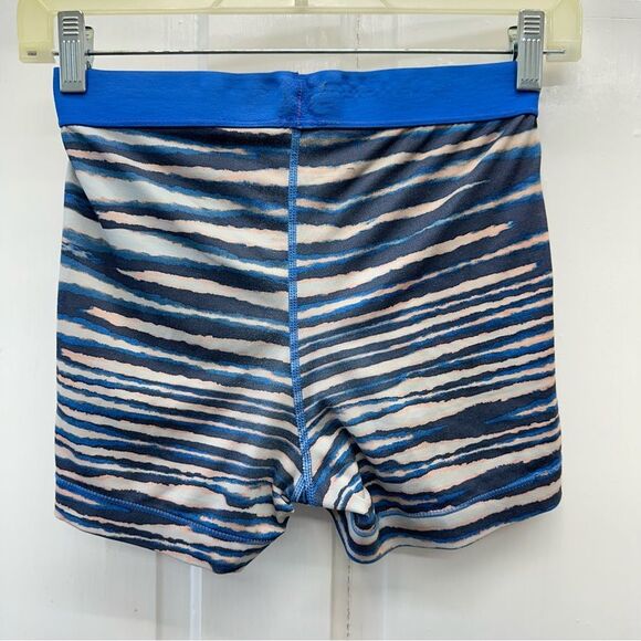 Nike Pro compression shorts women's small blue peach and grey. - Picture 3 of 5